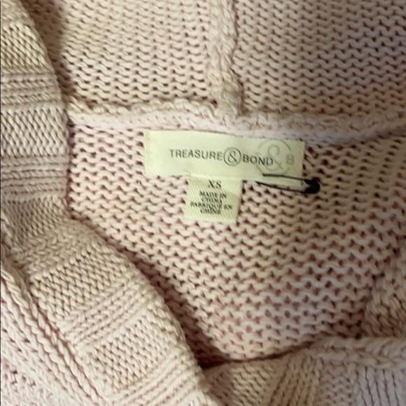 Treasure & Bond Contrast Cuff Hooded Sweater - Picture 6 of 8